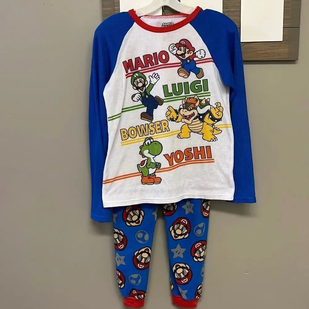 Super Mario Thermal & Fleece Pajama Set- Youth Large